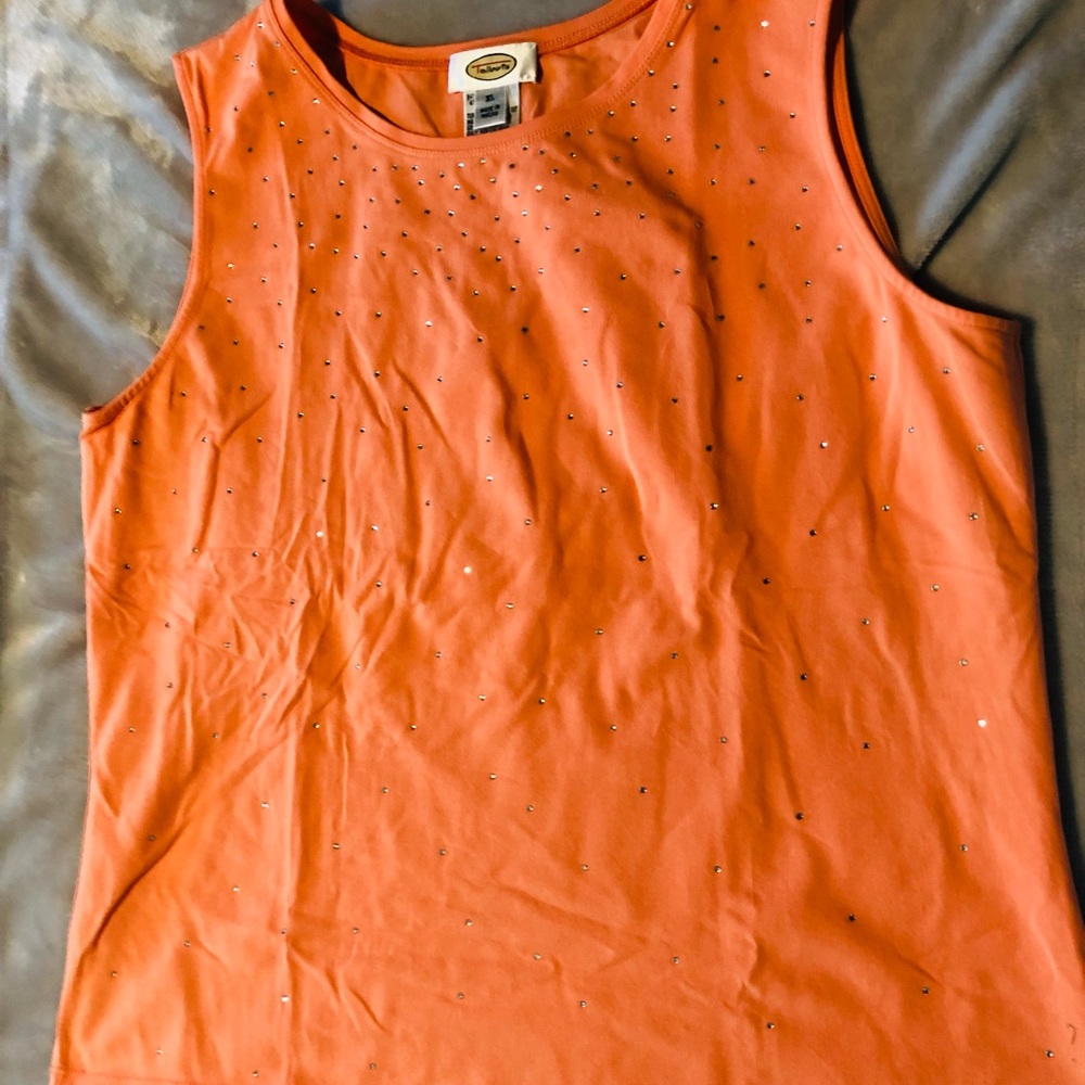 Talbots rhinestone tank top